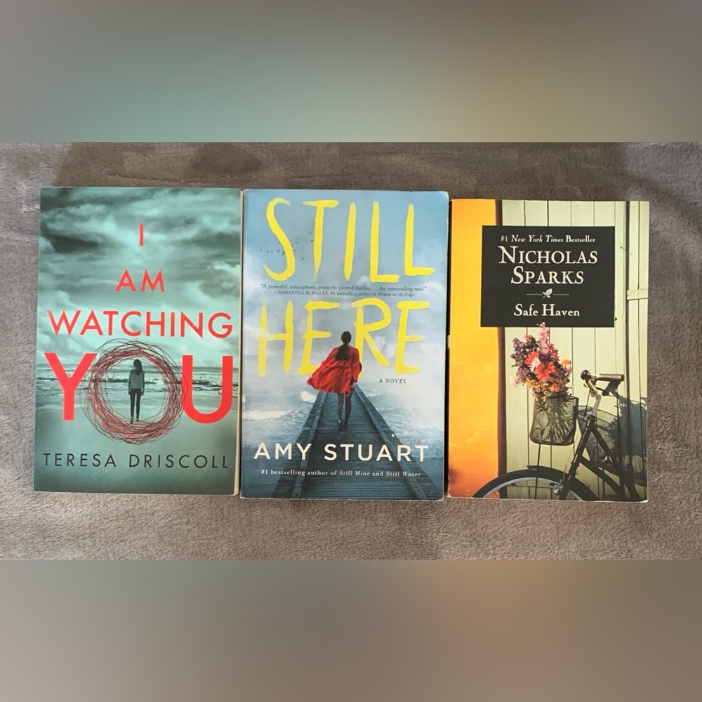 Set of 3 books by great authors Nicholas Sparks, Amy Stuart and Teresa Driscoll